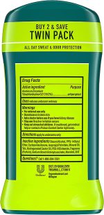 Degree Men Original Protection Antiperspirant Deodorant 48-Hour Sweat & Odor Protection Extreme Blast Antiperspirant For Men 2.7 oz, Twin Pack - Image 2